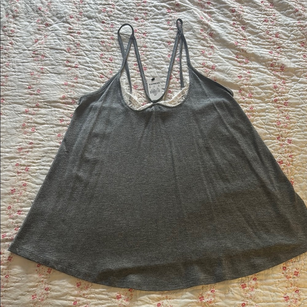 Gray Sleeveless tank Top